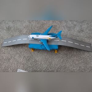 Toy Airplane with Runway Set